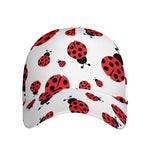 Red Ladybug Pattern Print Baseball Cap