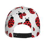 Red Ladybug Pattern Print Baseball Cap
