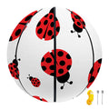 Red Ladybug Pattern Print Basketball