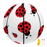 Red Ladybug Pattern Print Basketball