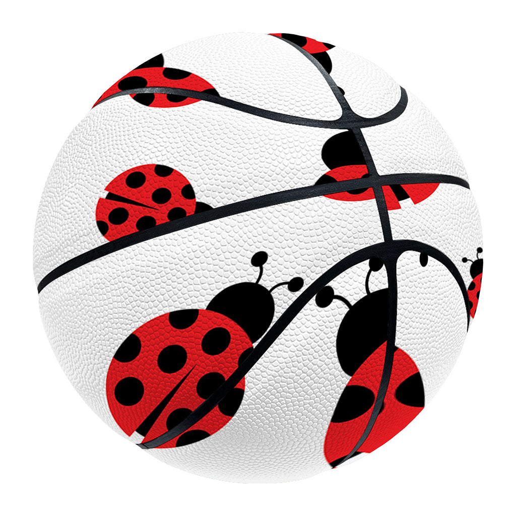 Red Ladybug Pattern Print Basketball