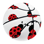 Red Ladybug Pattern Print Basketball