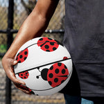 Red Ladybug Pattern Print Basketball