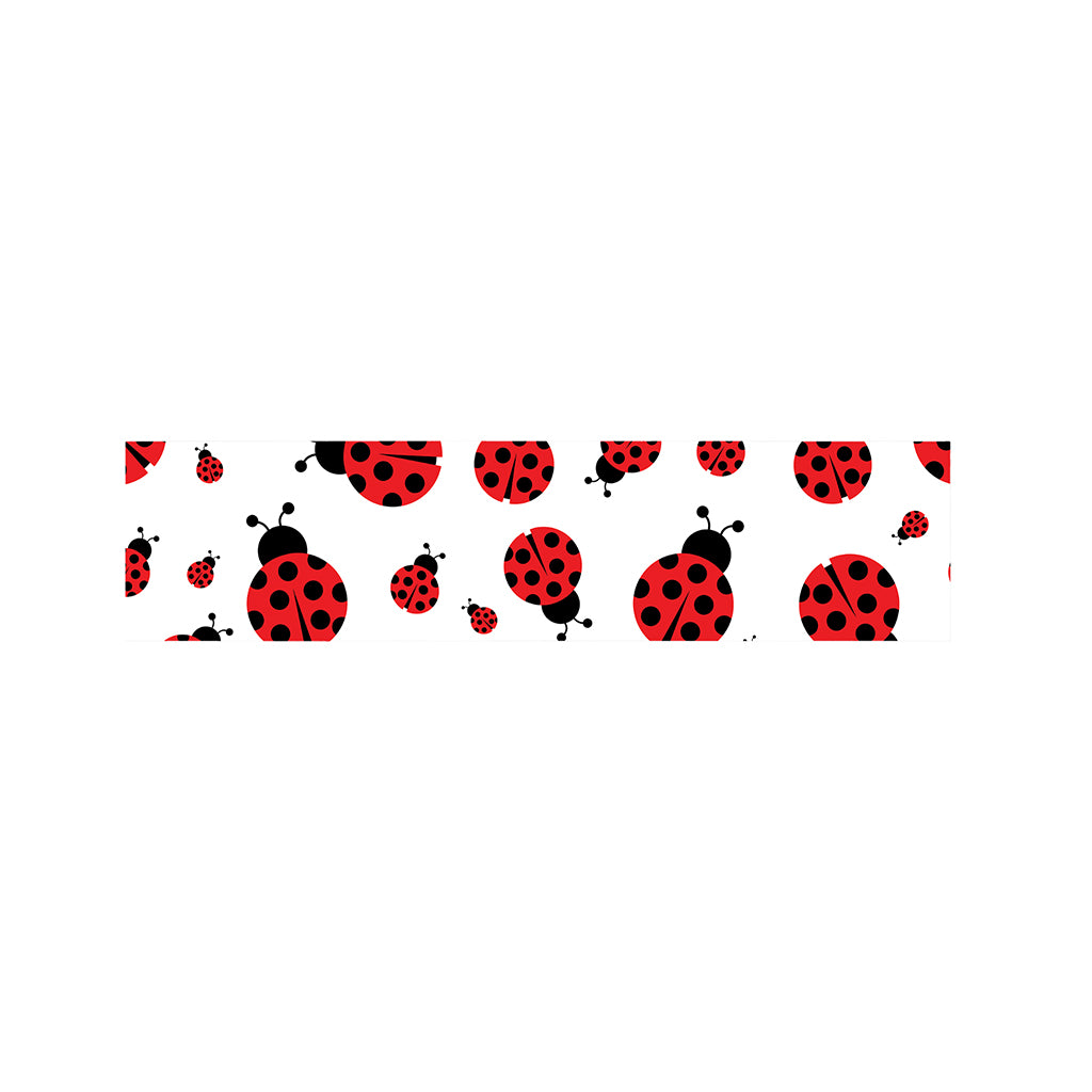 Red Ladybug Pattern Print Bed Runner