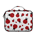 Red Ladybug Pattern Print Briefcase Bible Bag
