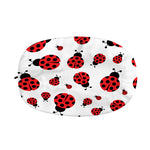 Red Ladybug Pattern Print Car Side Mirror Covers
