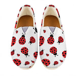 Red Ladybug Pattern Print Casual Shoes
