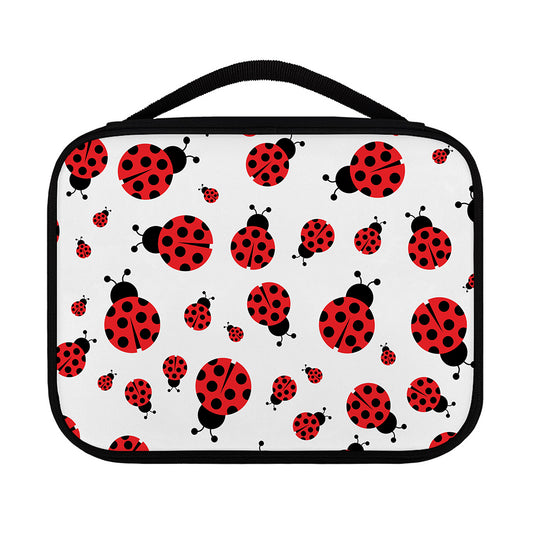 Red Ladybug Pattern Print Classic Bible Case