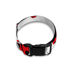 Red Ladybug Pattern Print Dog Collar