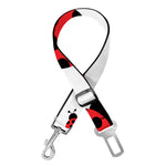 Red Ladybug Pattern Print Dog Seat Belt