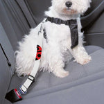 Red Ladybug Pattern Print Dog Seat Belt