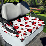 Red Ladybug Pattern Print Golf Cart Seat Cover
