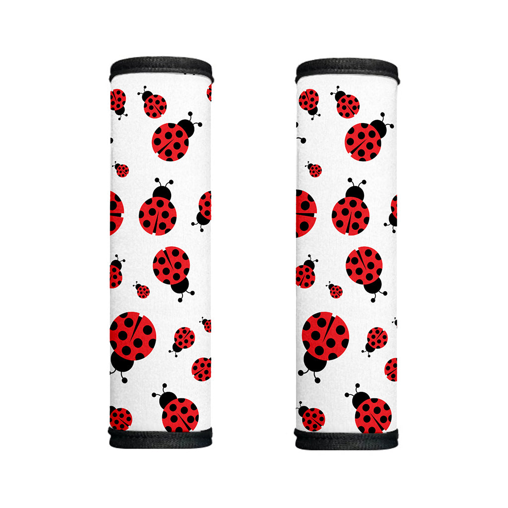 Red Ladybug Pattern Print Handle Covers
