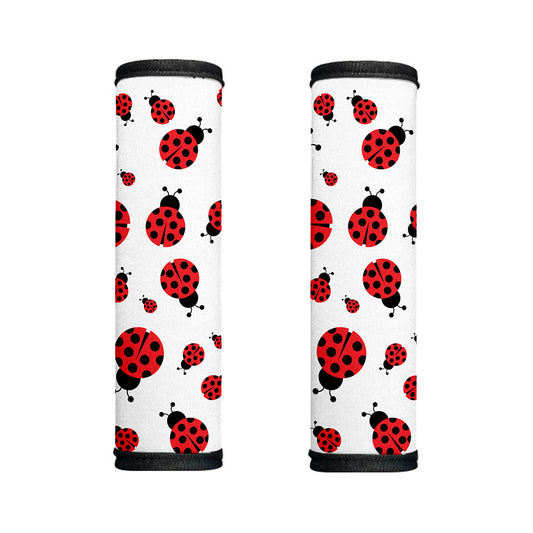 Red Ladybug Pattern Print Handle Covers