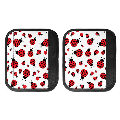 Red Ladybug Pattern Print Handle Covers