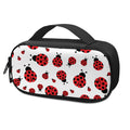 Red Ladybug Pattern Print Portable Cooler Travel Case