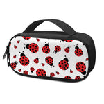 Red Ladybug Pattern Print Insulin Cooler Travel Case