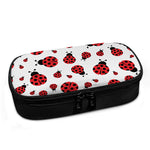 Red Ladybug Pattern Print Insulin Cooler Travel Case