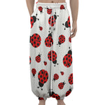 Red Ladybug Pattern Print Lantern Pants