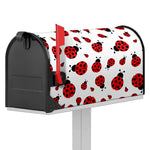 Red Ladybug Pattern Print Mailbox Cover