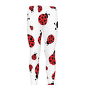 Red Ladybug Pattern Print Men's Leggings