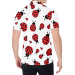 Red Ladybug Pattern Print Men's Shirt