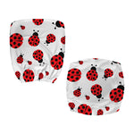 Red Ladybug Pattern Print Office Chair Cover