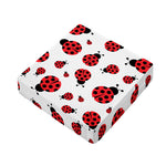Red Ladybug Pattern Print Outdoor Seat Cushion Cover