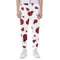 Red Ladybug Pattern Print Joggers