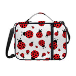 Red Ladybug Pattern Print Shoulder Strap Bible Bag