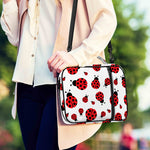 Red Ladybug Pattern Print Shoulder Strap Bible Bag