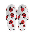 Red Ladybug Pattern Print Slippers