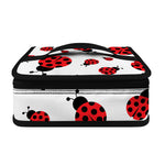 Red Ladybug Pattern Print Small Lunch Bag