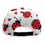 Red Ladybug Pattern Print Snapback Cap