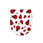 Red Ladybug Pattern Print Toilet Lid Cover