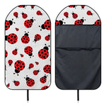 Red Ladybug Pattern Print Waterproof Car Seat Cover