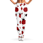 Red Ladybug Pattern Print Women's Leggings