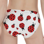 Red Ladybug Pattern Print Women's Panties