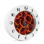 Red Lava Print Alarm Clock