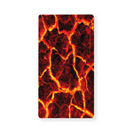 Red Lava Print Baby Crib Sheet