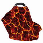 Red Lava Print Baby Seat Cover