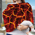 Red Lava Print Baby Seat Cover
