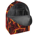 Red Lava Print Backpack