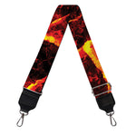 Red Lava Print Bag Strap