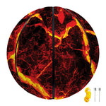 Red Lava Print Basketball