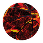 Red Lava Print Basketball