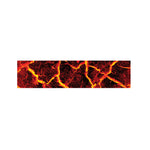 Red Lava Print Bed Runner