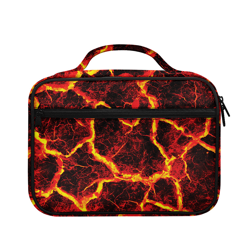 Red Lava Print Briefcase Bible Bag
