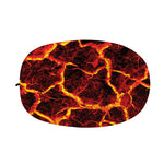 Red Lava Print Car Side Mirror Covers