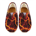Red Lava Print Casual Shoes